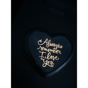 Vintage Hallmark Heart Trinket Always Remember I Love You Keepsake Jewelry Case